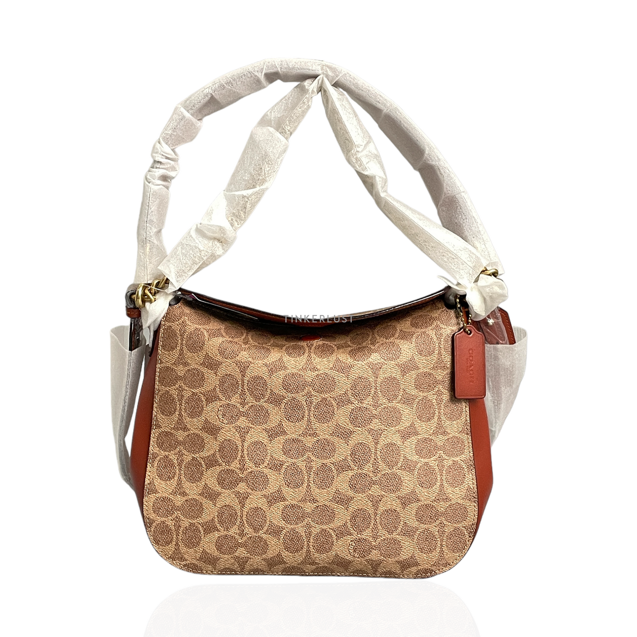 Signature chain hobo in signature canvas sale